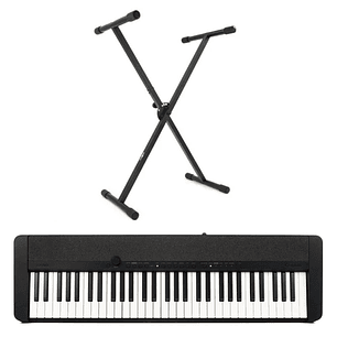 Pack Teclado Casio CT-S1 Negro + atril de tubo simple