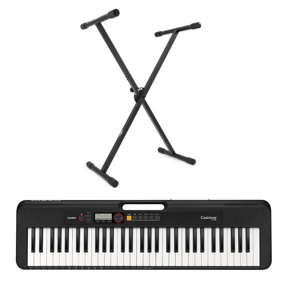 Pack Teclado Casio CT-S200BKC2 + atril de tubo simple 1