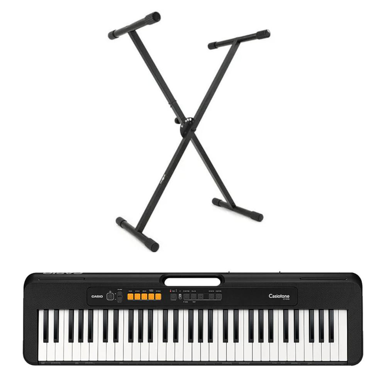 Pack Teclado Casio CT-S100CE + atril de tubo simple 1