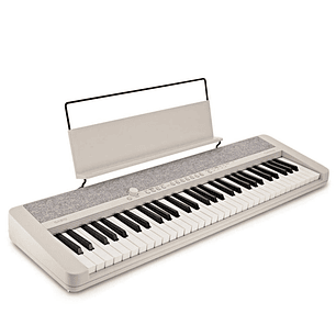 Pack Teclado Casio CT-S1 Blanco + atril de tubo simple