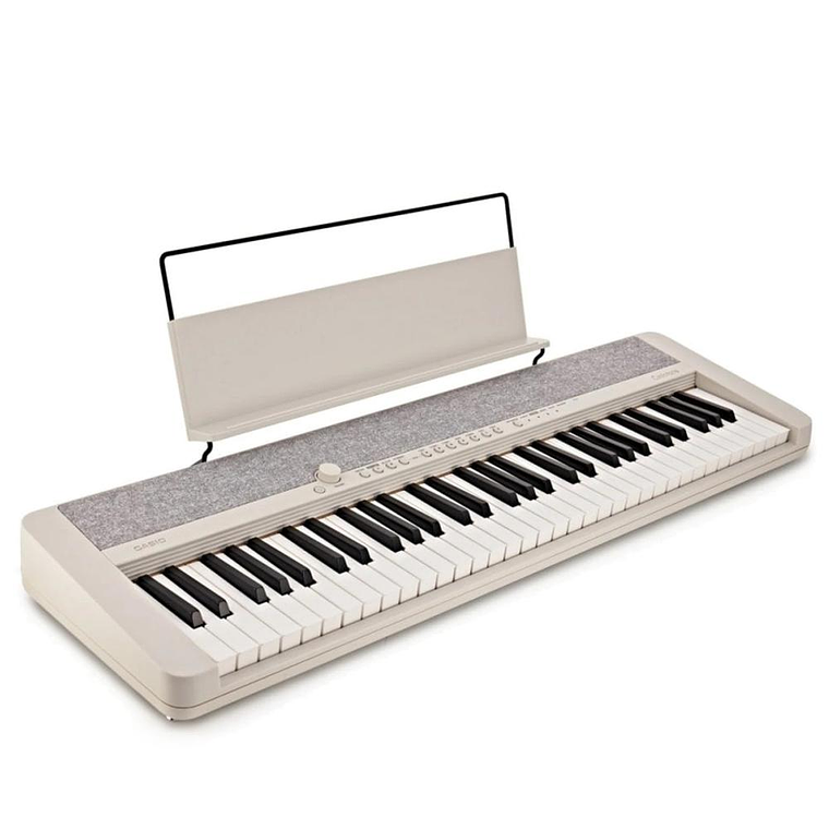 Pack Teclado Casio CT-S1 Blanco + atril de tubo simple 2