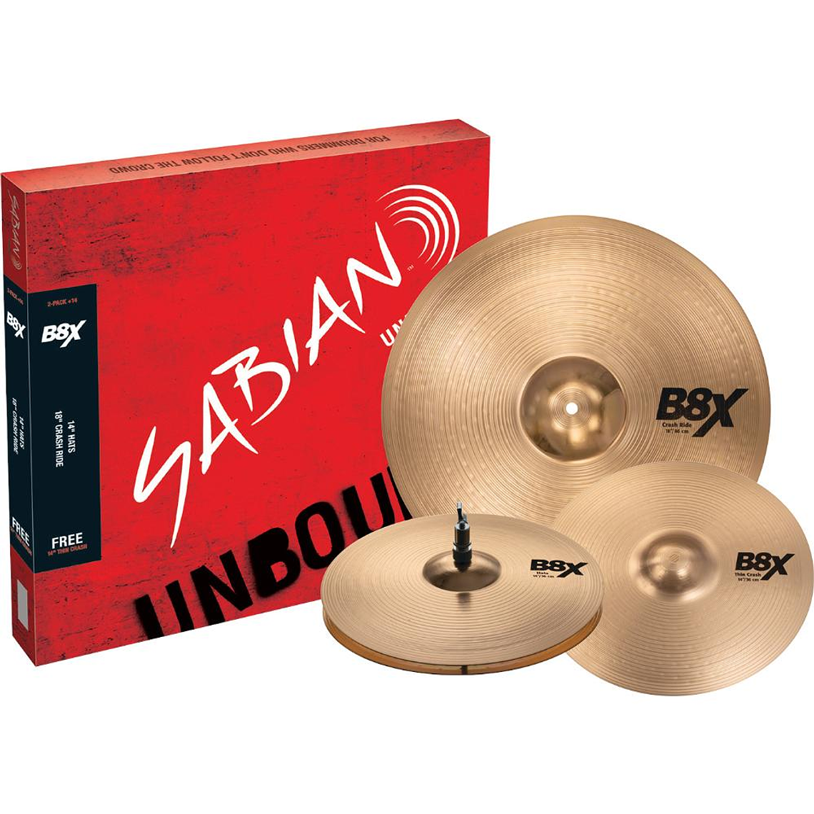 Pack Platillos Bateria Sabian B8X 2-Pack + 14 (45002X-14) 1