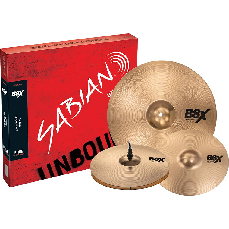 Pack Platillos Bateria Sabian B8X 2-Pack + 14 (45002X-14) 1