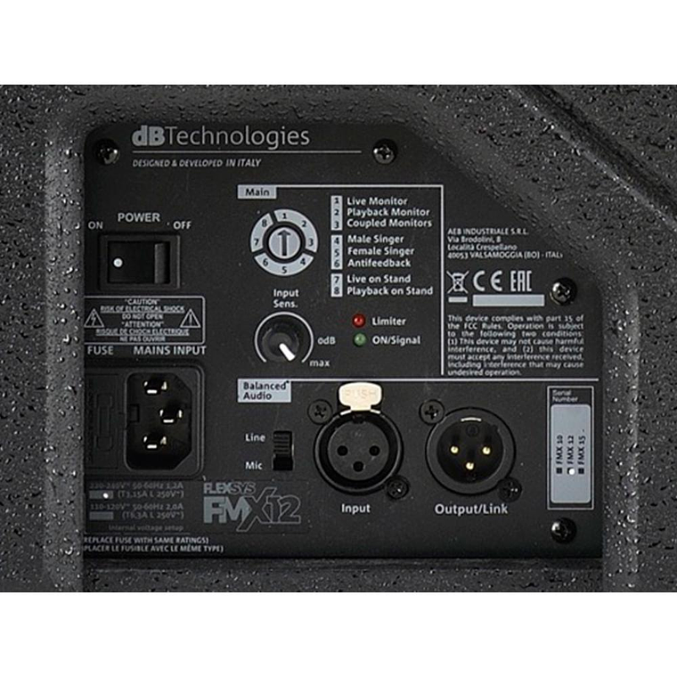 Monitor de Piso Activo de 12'' DB Technologies FMX 12 3