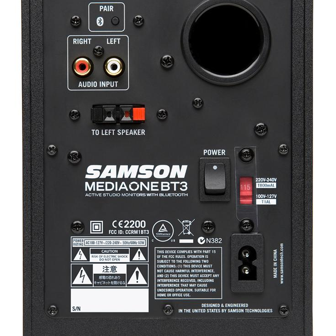 Monitor activo Samson MEDIAONE BT3 (Par) - Bluetooth 2