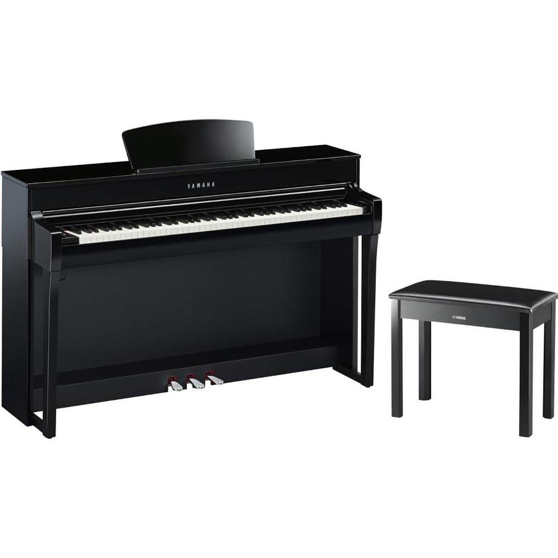 Piano Digital Clavinova Yamaha CLP-735PE Polished Ebony 1