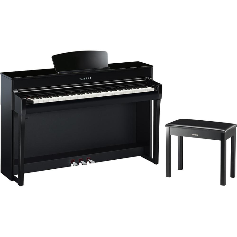 Piano Digital Clavinova Yamaha CLP-735PE Polished Ebony 1
