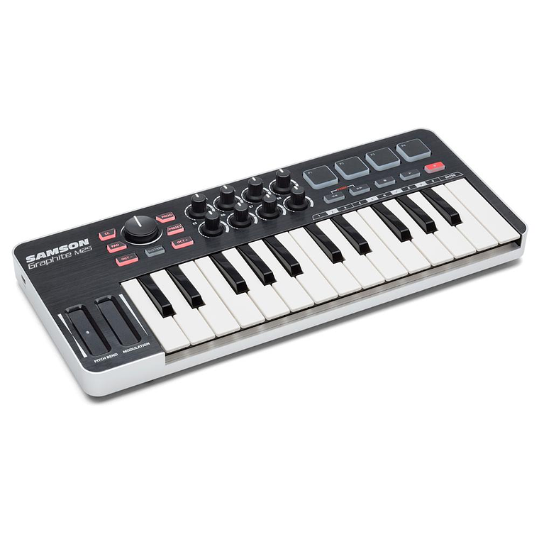 Controlador MIDI Samson Graphite M25 BK 1
