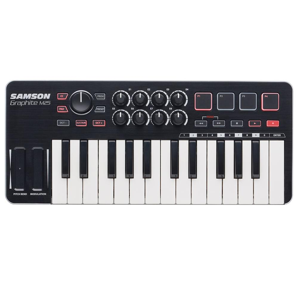 Controlador MIDI Samson Graphite M25 BK 2