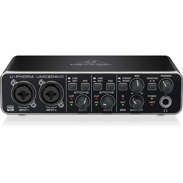 Interfaz Behringer U-PHORIA UMC204HD 2