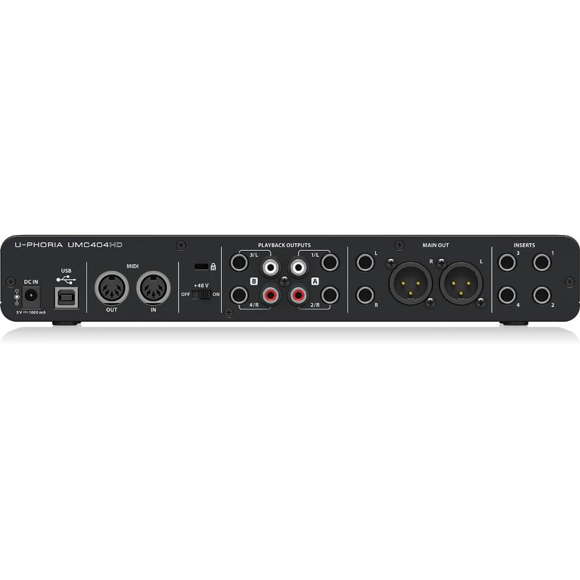Interfaz Behringer U-PHORIA UMC404HD 3