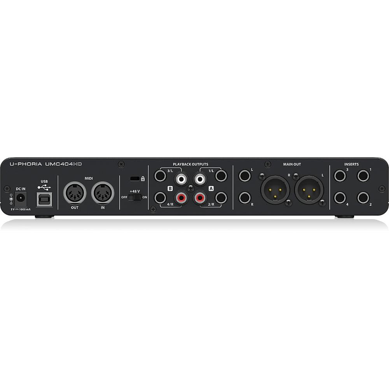 Interfaz Behringer U-PHORIA UMC404HD 3
