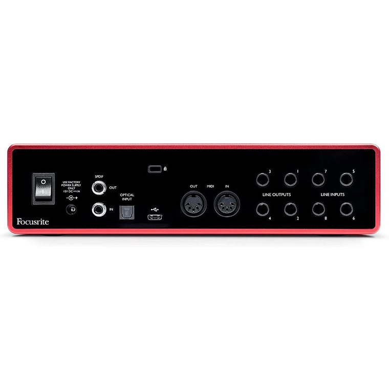 Interfaz Focusrite Scarlett 18i8 3rd. Gen 3