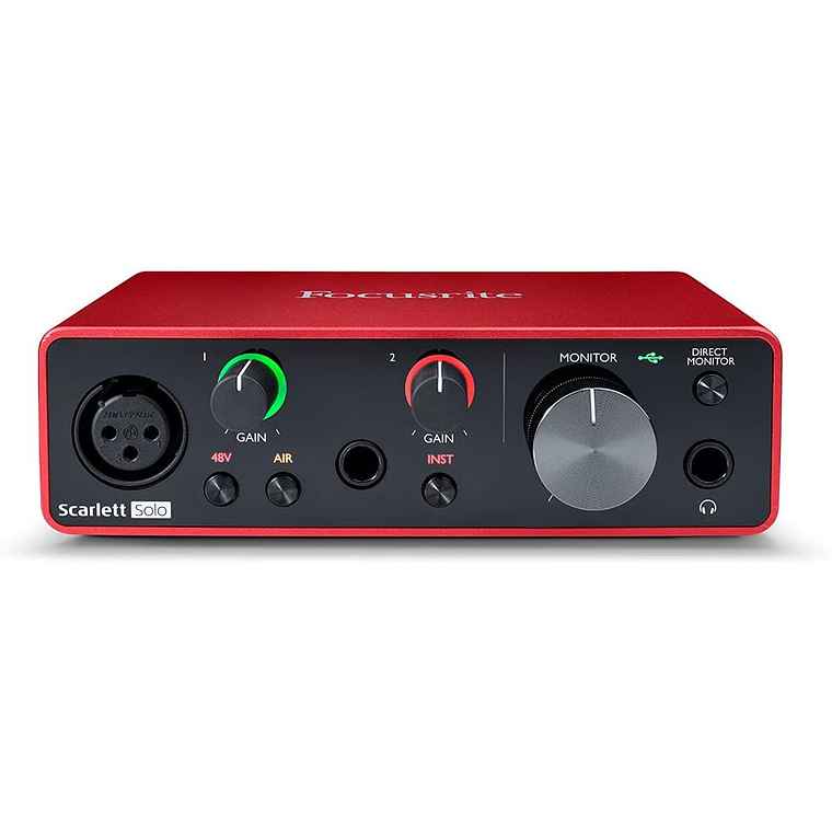 Interfaz Focusrite Scarlett Solo 3rd. Gen 2