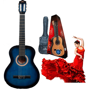 Guitarra Acustica 39'' Sevillana 08449 Blueburst