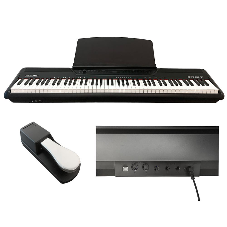 Piano Digital Bontempi Orbit 88 teclas hammer 4