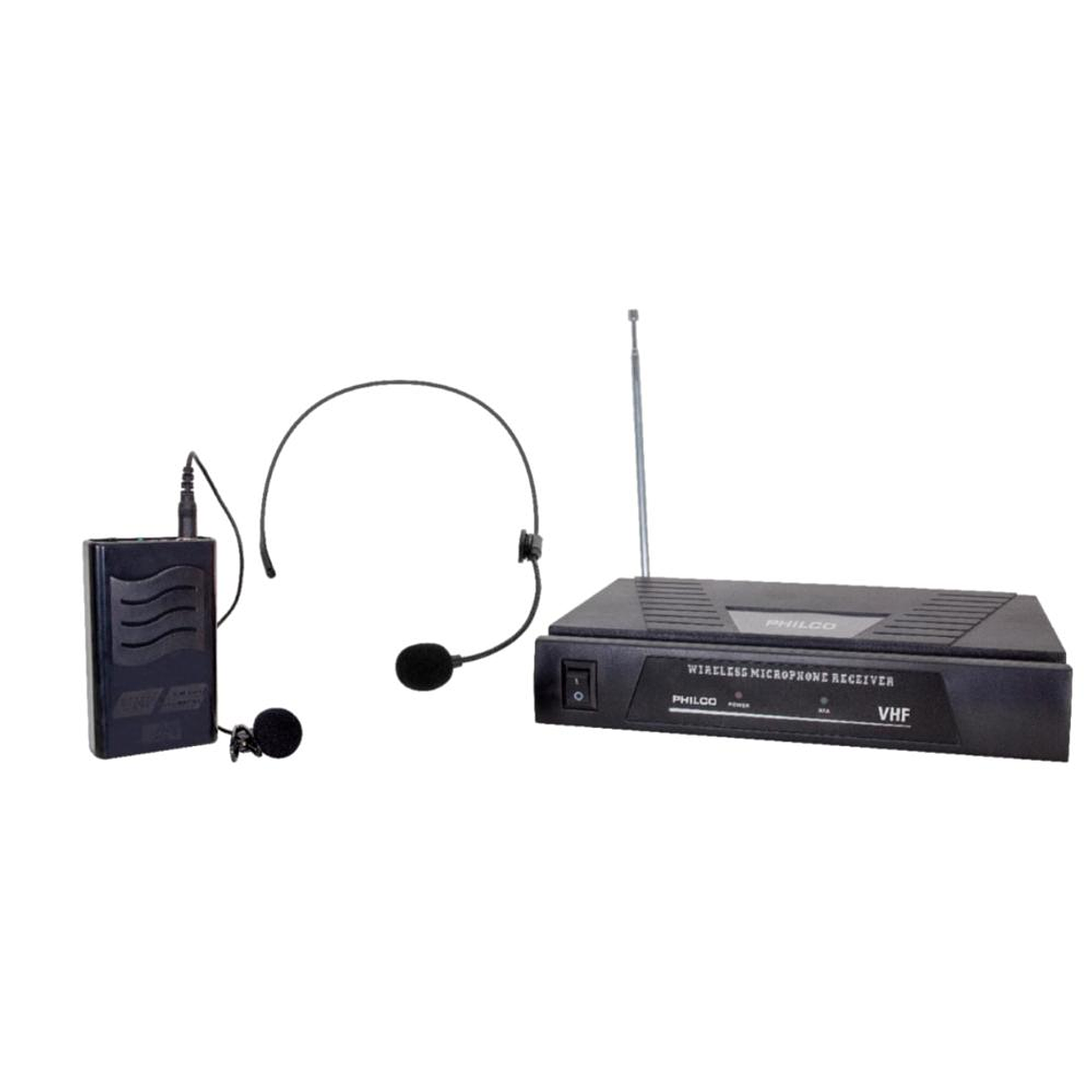 Microfono Inalambrico Cintillo y Solapa PHILCO WM210 1