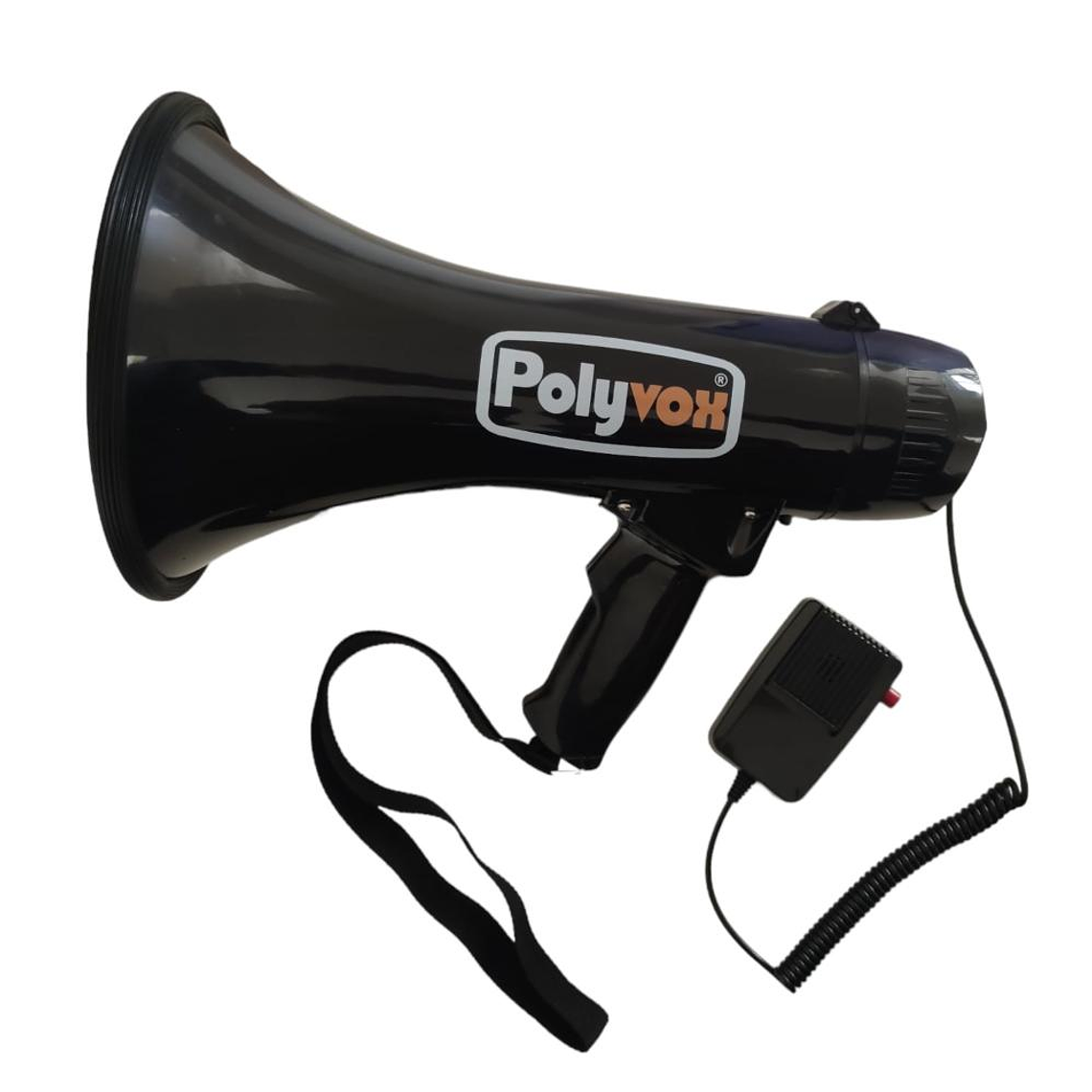 Megafono Recargable de 20W Polyvox PYV-111A/BK 1
