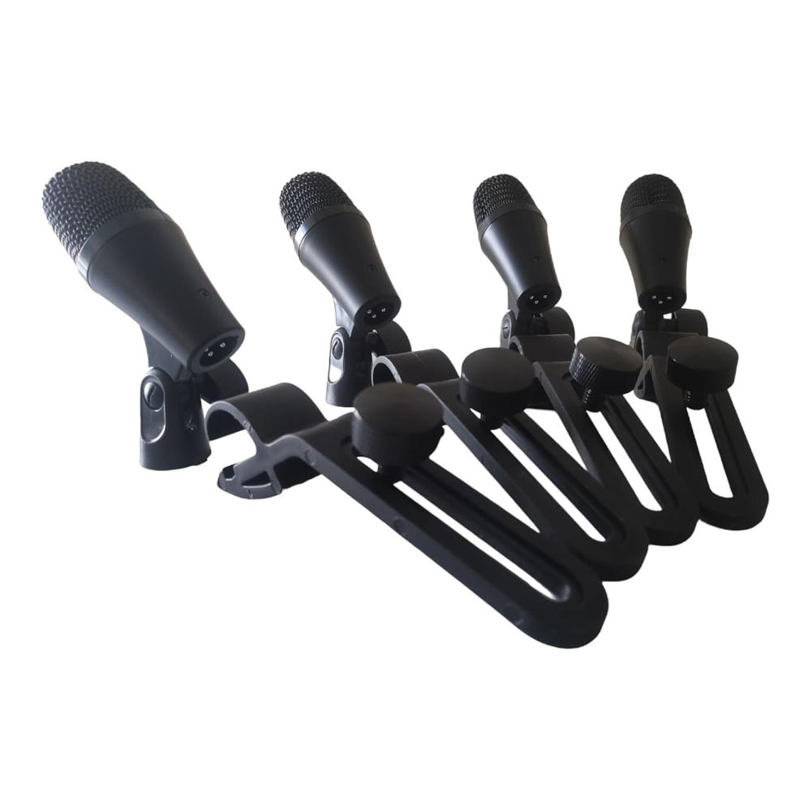 Kit de 7 microfonos para bateria Fidek DRUMKIT7 DK7 4