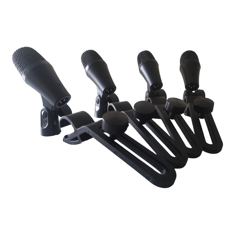Kit de 7 microfonos para bateria Fidek DRUMKIT7 DK7 4