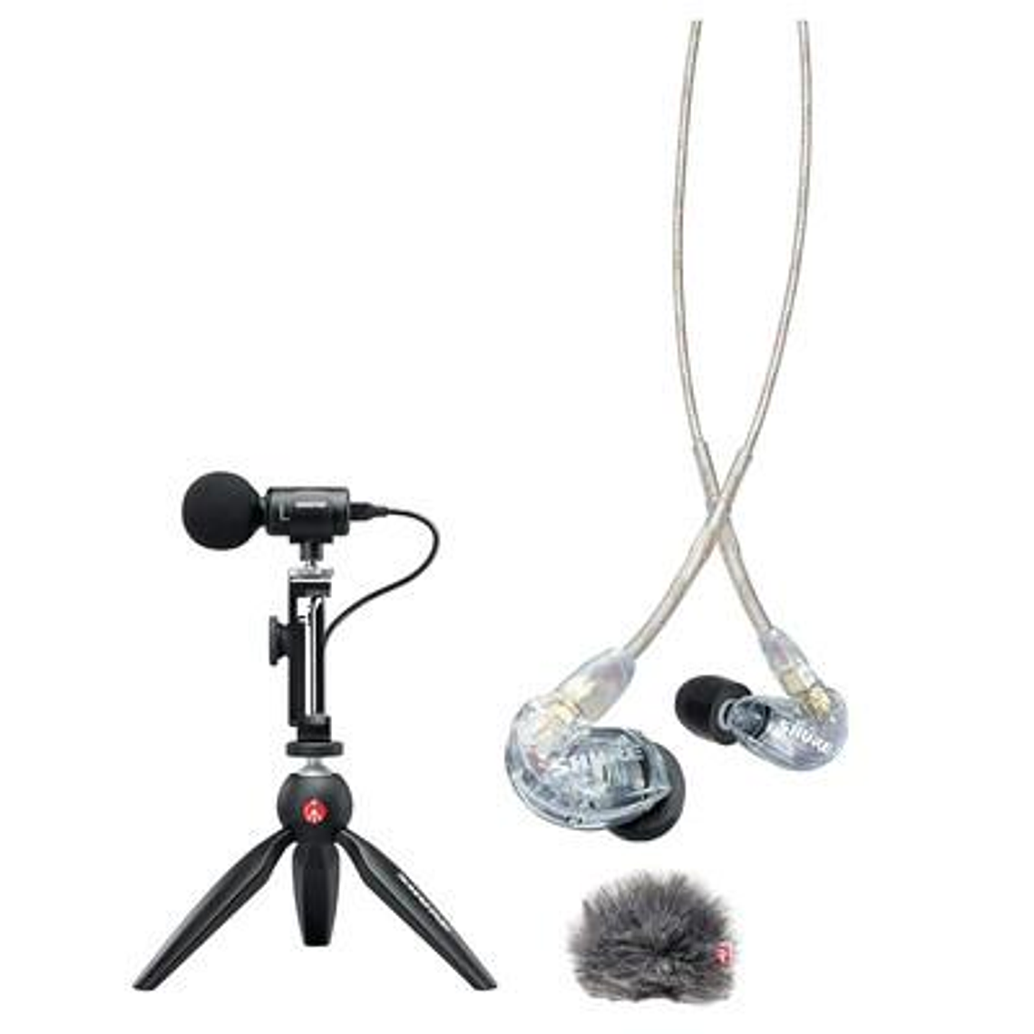 Kit produccion video portatil Shure MV88+SE215-CL Bundle 1