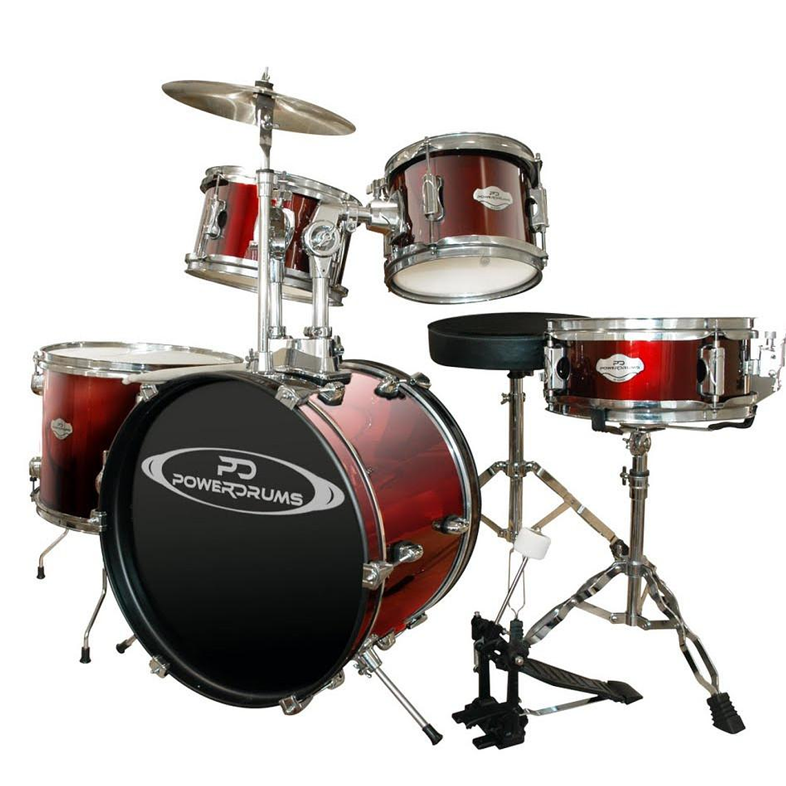 Bateria para niño 5 piezas Power Drums PD-03 WRD/WR 1