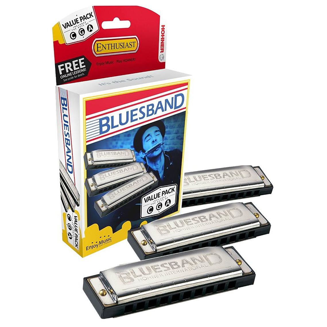Set de armonicas M559XP Bluesband Afinaciones C, G Y A 1