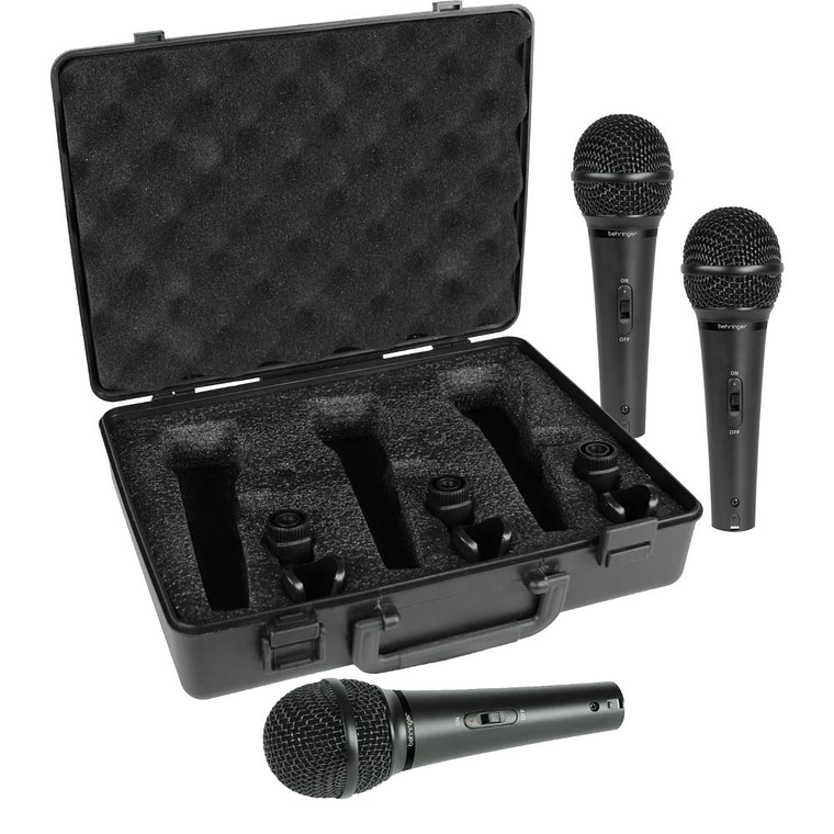 Set 3 Microfonos Dinamicos Behringer XM1800S 1