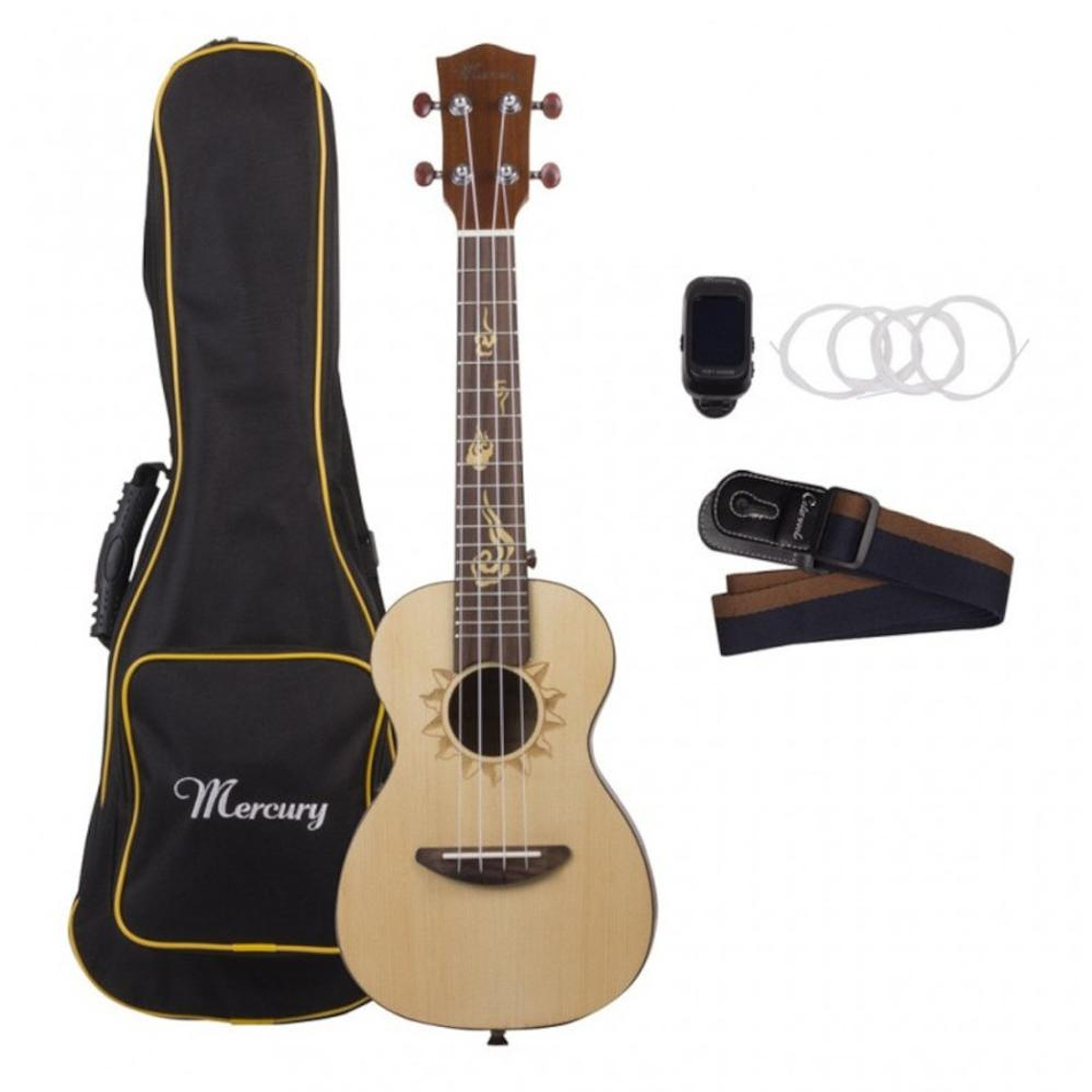 Set de Ukelele electro acustico Mercury 14SETMUKE04 2
