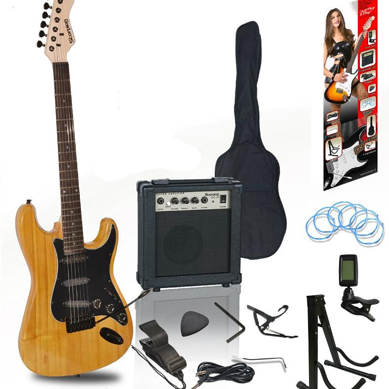 Set de Guitarra Electrica Scorpion 49NA/BK 1