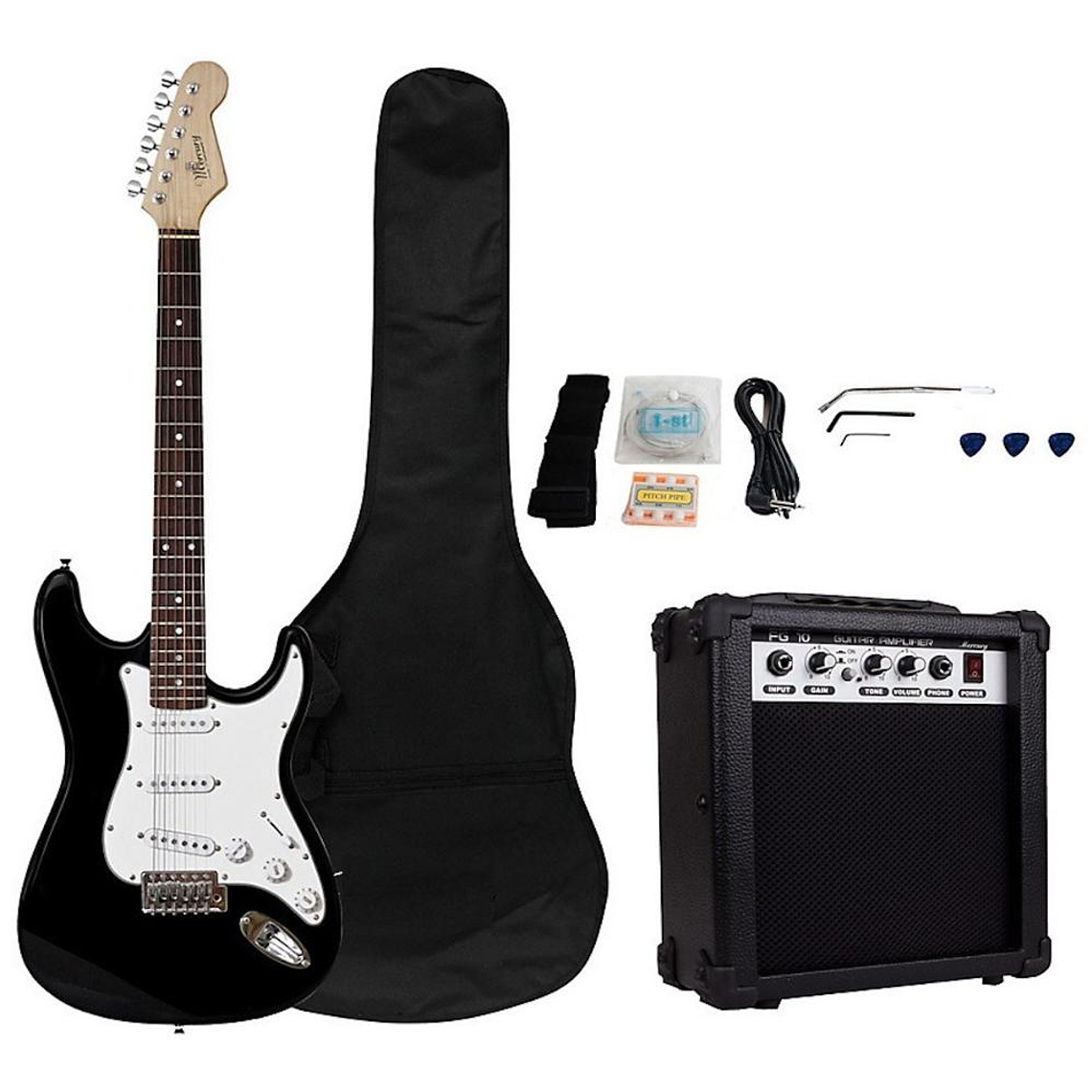 Set de Guitarra Electrica Freeman FULL ROCK color negro 2