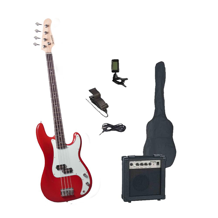 Set de bajo electrico Scorpion PSB-200 RD 1
