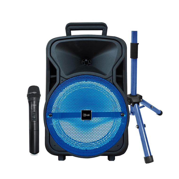 Set Karaoke Mlab CityStreet 8709 Box 8'' Blue Grid Tripod 1