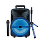 Set Karaoke Mlab CityStreet 8709 Box 8'' Blue Grid Tripod - Miniatura 1