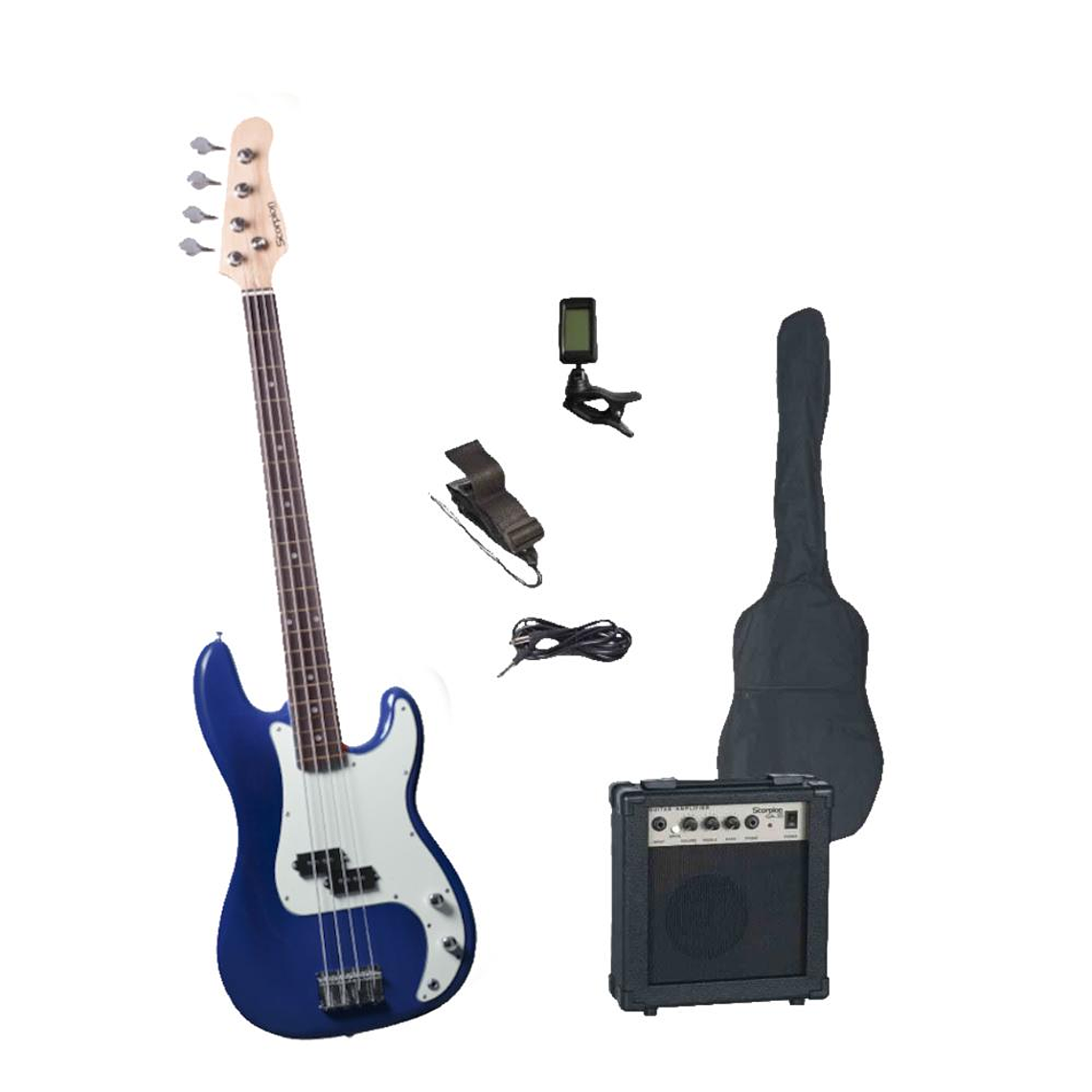 Set de bajo electrico Scorpion PSB-200 BL 1