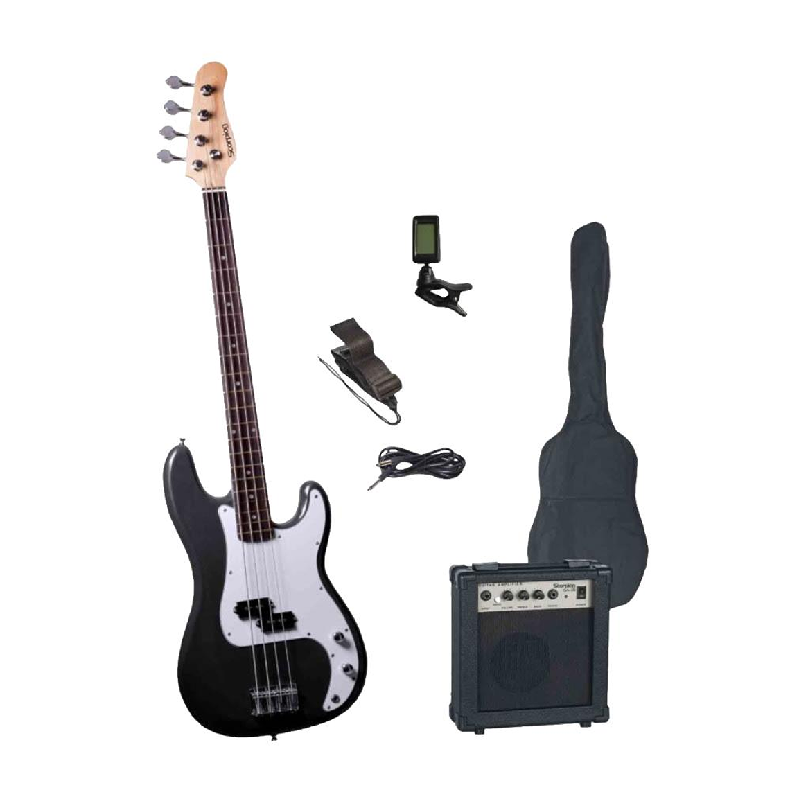 Set de bajo electrico Scorpion PSB-200 BK 1