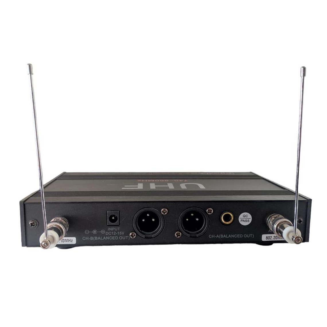 Set 2 microfonos inalambricos UHF CarverPro MVI-500 3