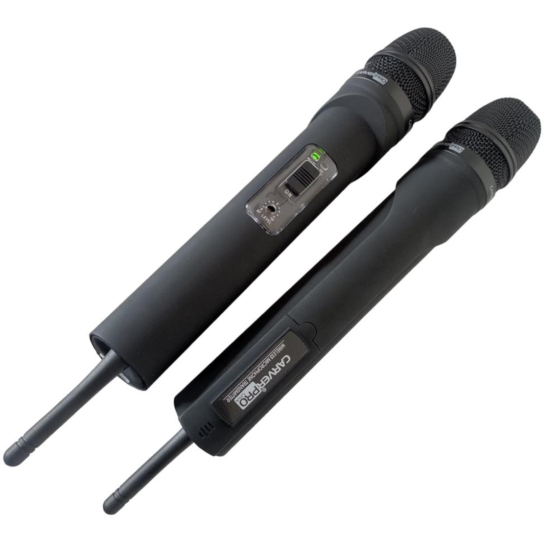 Set 2 microfonos inalambricos UHF CarverPro MVI-500 4