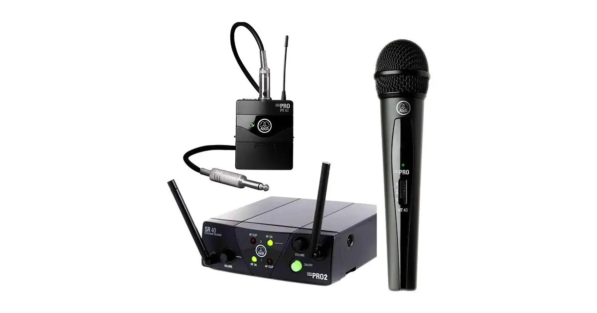Set Inalambrico Dual Vocal/Instrumento AKG WMS40MINI2