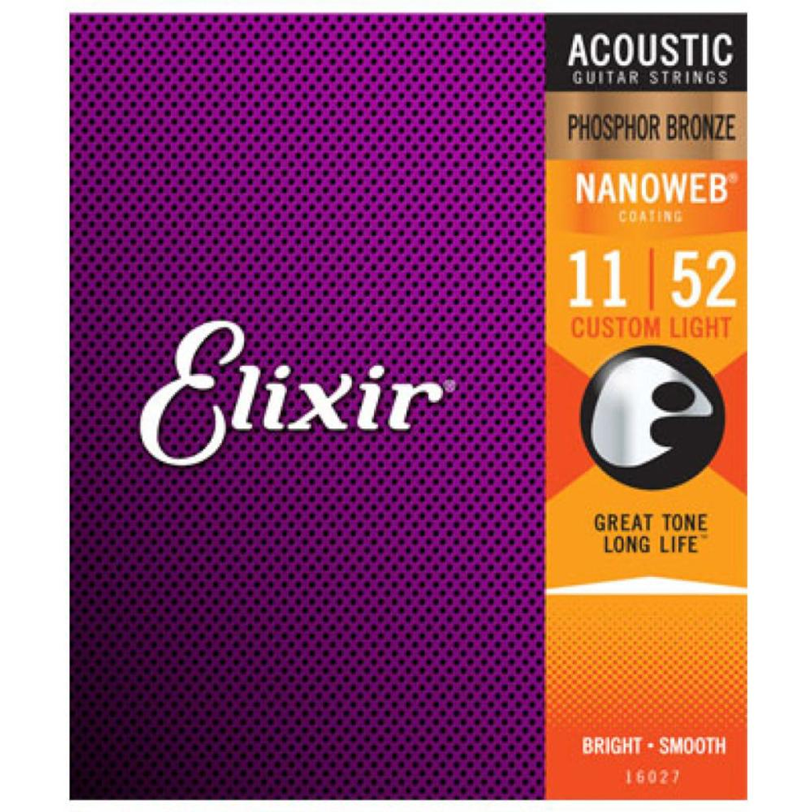 Cuerdas para guitarra acustica Elixir 16027 1