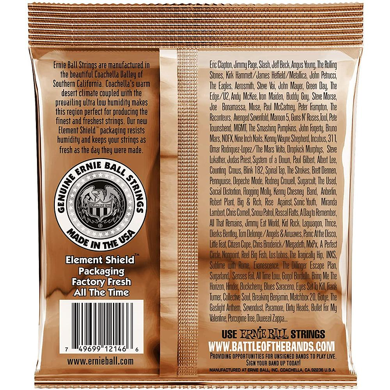 Cuerdas para guitarra acustica Ernie Ball P02146 2