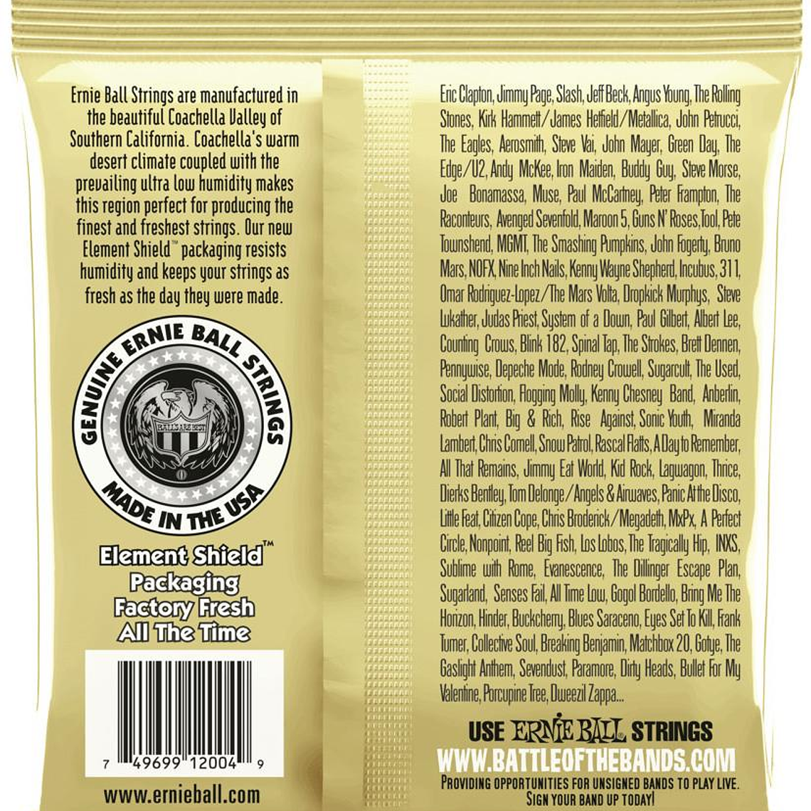 Cuerdas para guitarra acustica Ernie Ball P02004 2