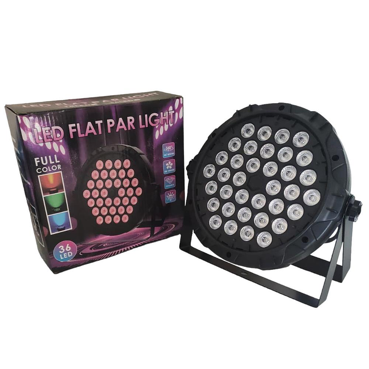 Foco Par 36 LEDs RGB Fidek 139215 1