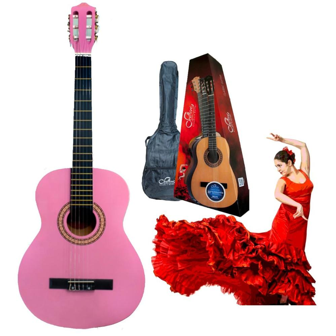 Guitarra Acustica 30'' Sevillana 08457 Pink 2