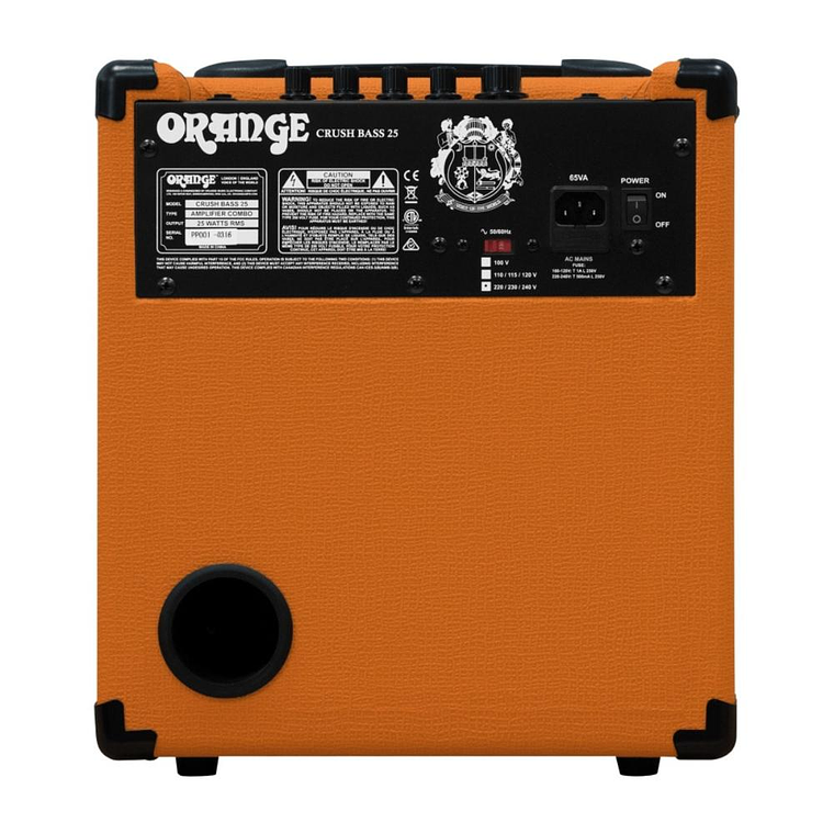 Amplificador Combo Bajo Orange Crush Bass 25 4