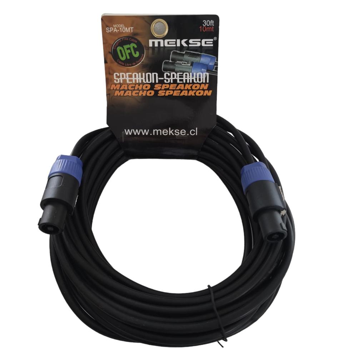 Cable Speakon-Speakon 10 metros Mekse SPA-10MT 1