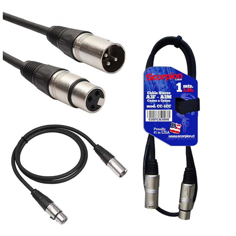 Cable XLR 1 metro Scorpion CC-1CC 1