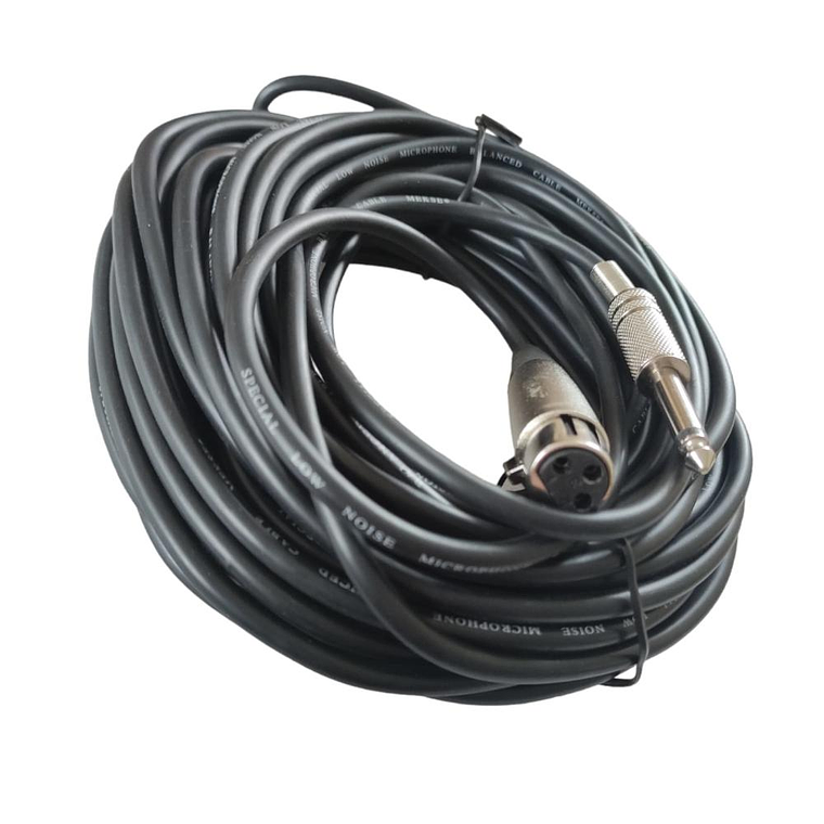 Cable XLR hembra-Plug 6,3mm de 15mt Mekse MC-84/50FT 1
