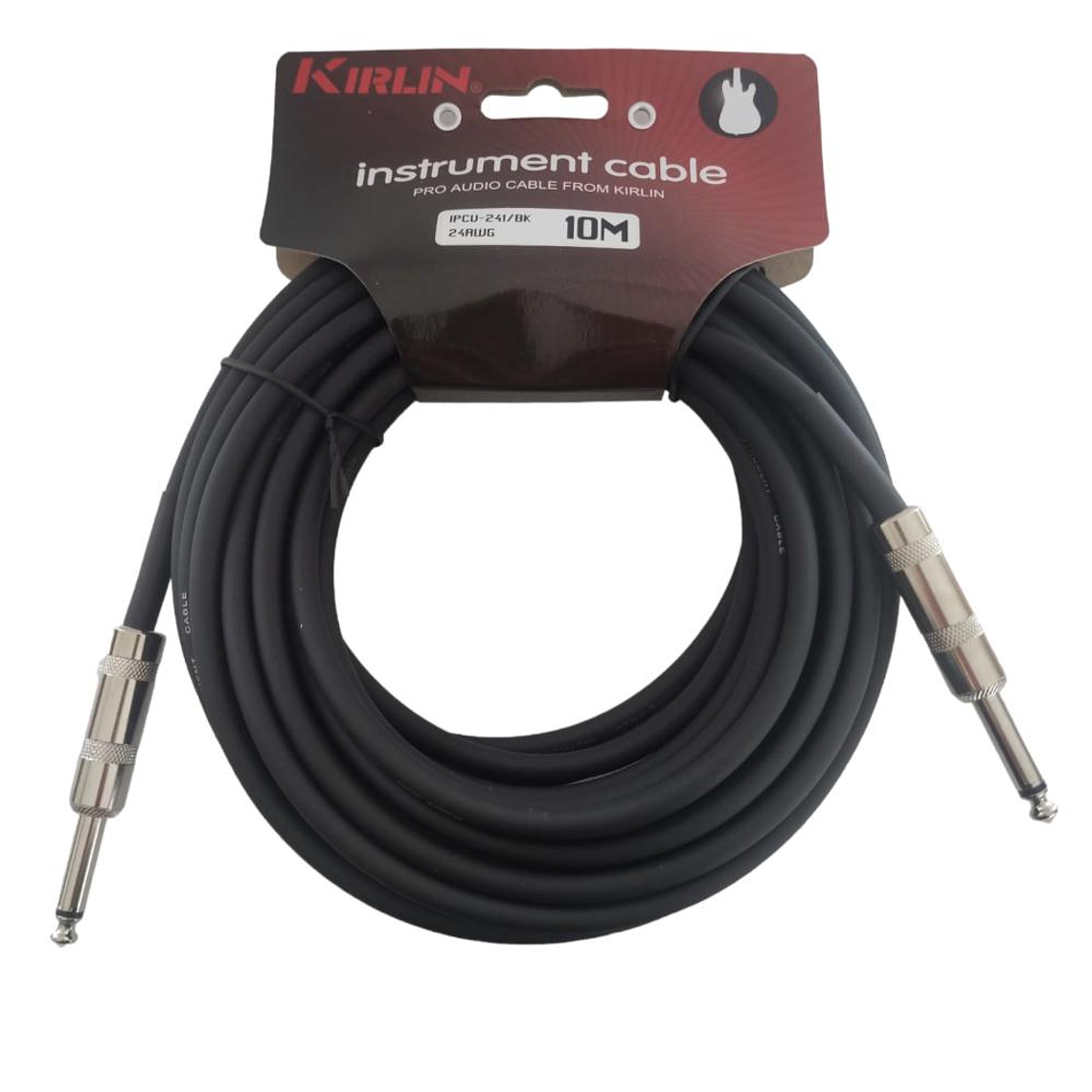 Cable de Instrumento 10 mt Kirlin IPCV-241/BK 10M 1