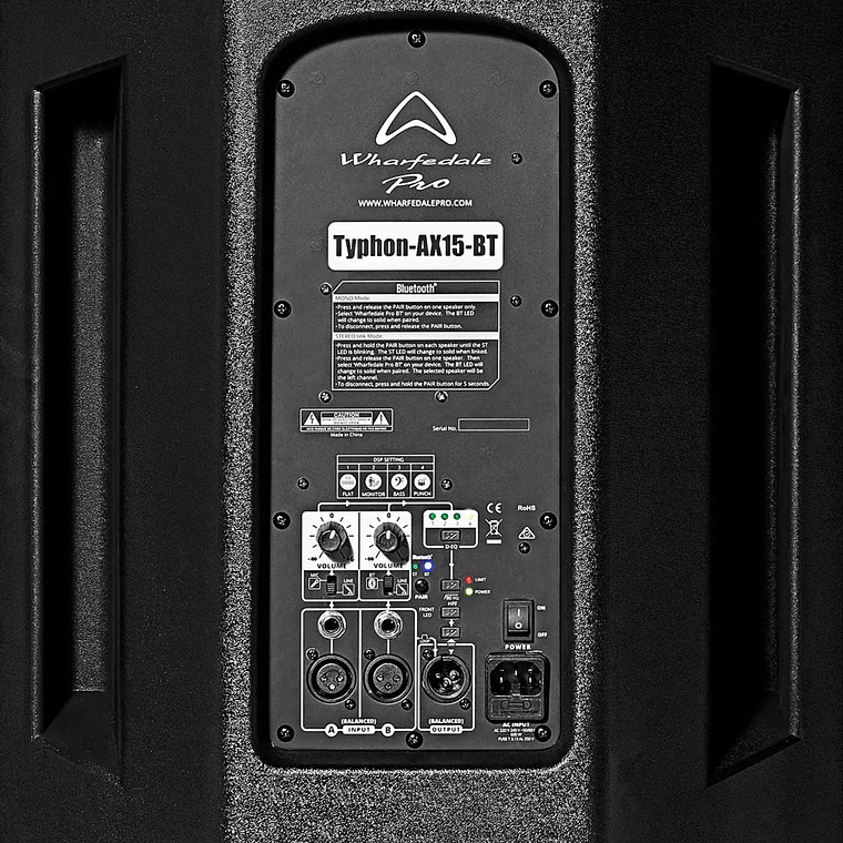 Caja Activa Wharfedale Typhon AX15-BT 4